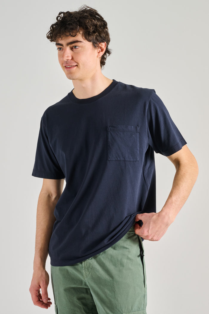 Department 5 T-shirt Wav Girocollo Blu Uomo-2