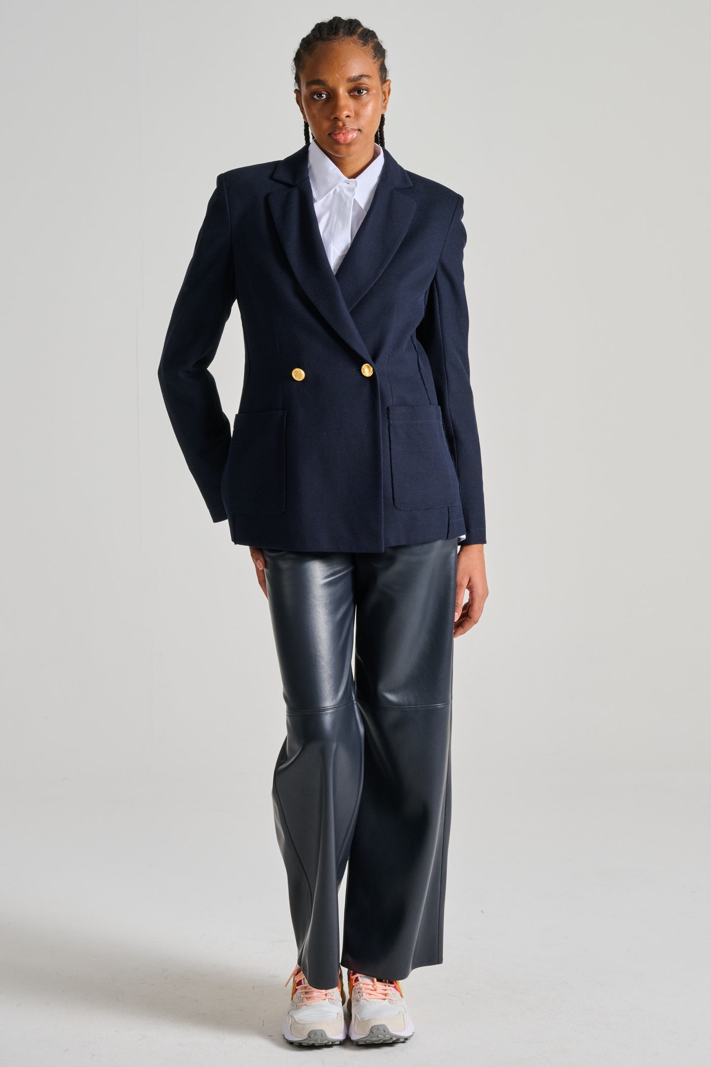  Harris Wharf London Blazer Honeycomb Blu Blu Donna - 3