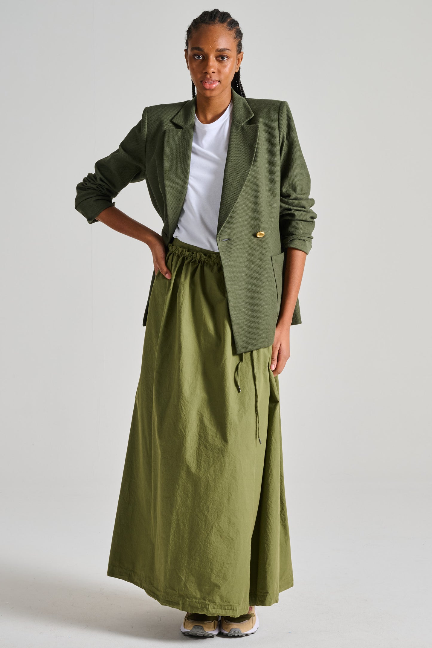  Harris Wharf London Blazer Honeycomb Verde Verde Donna - 4