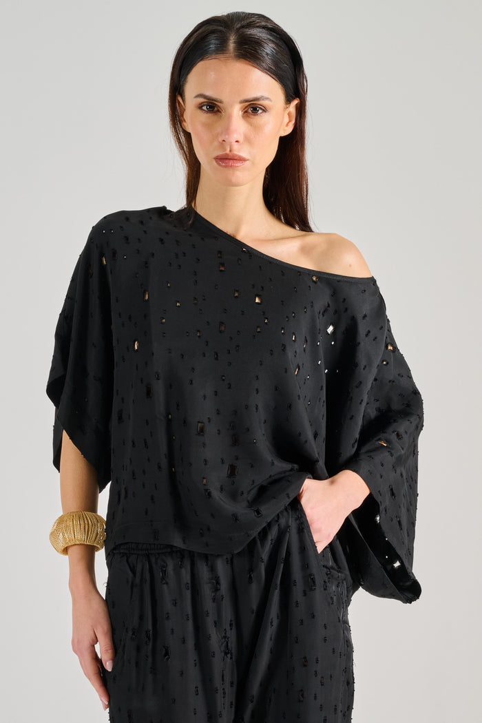 8 Pm Blusa Principe Nero Donna