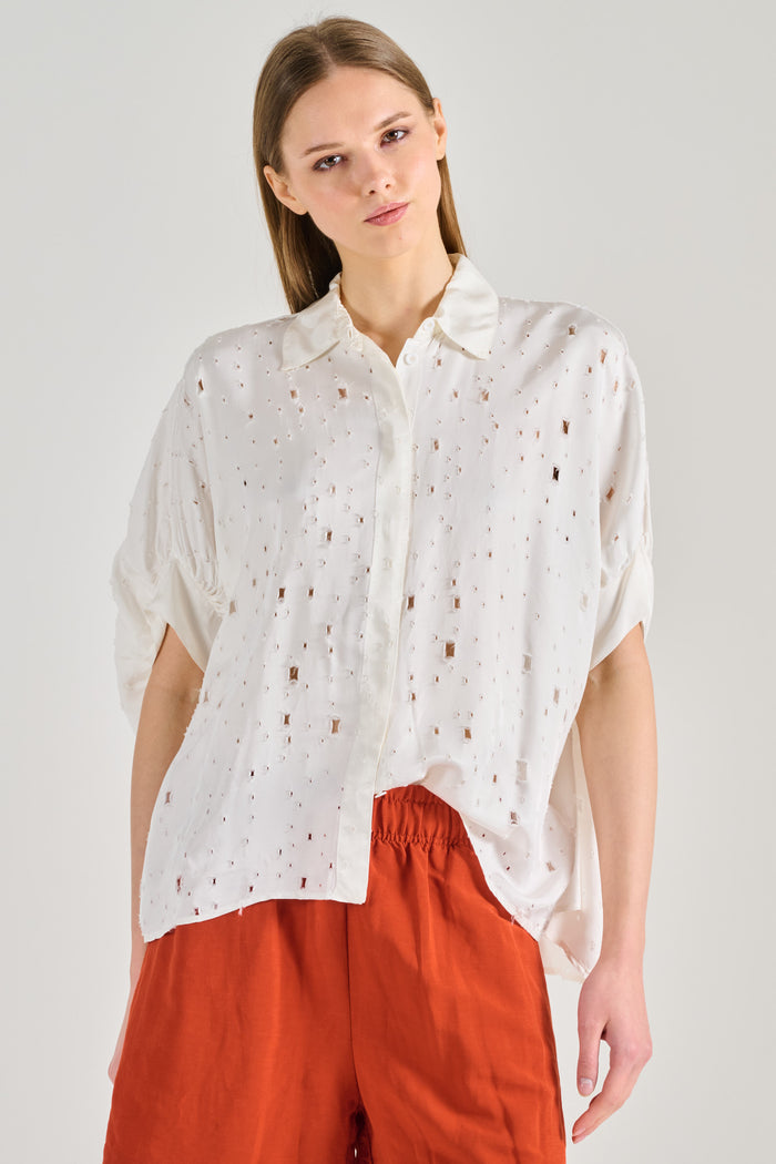 8 Pm Camicia Accor Bianco Donna