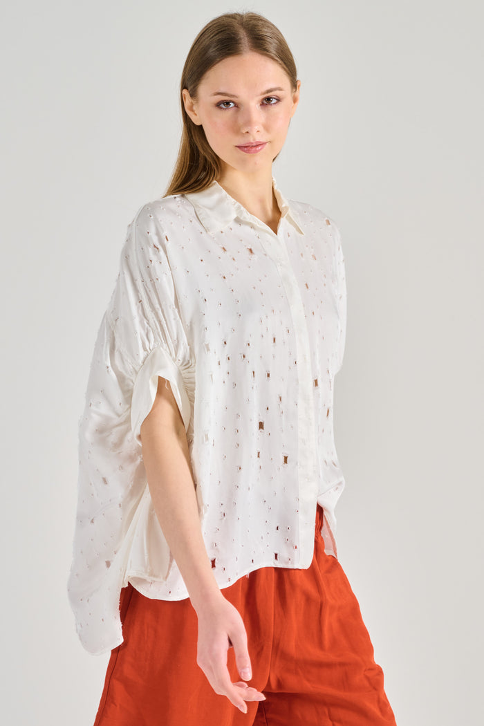 8 Pm Camicia Accor Bianco Donna-2