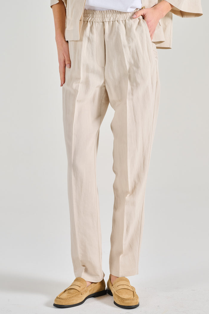 8 Pm Pantalone Nobu-b Bianco Donna