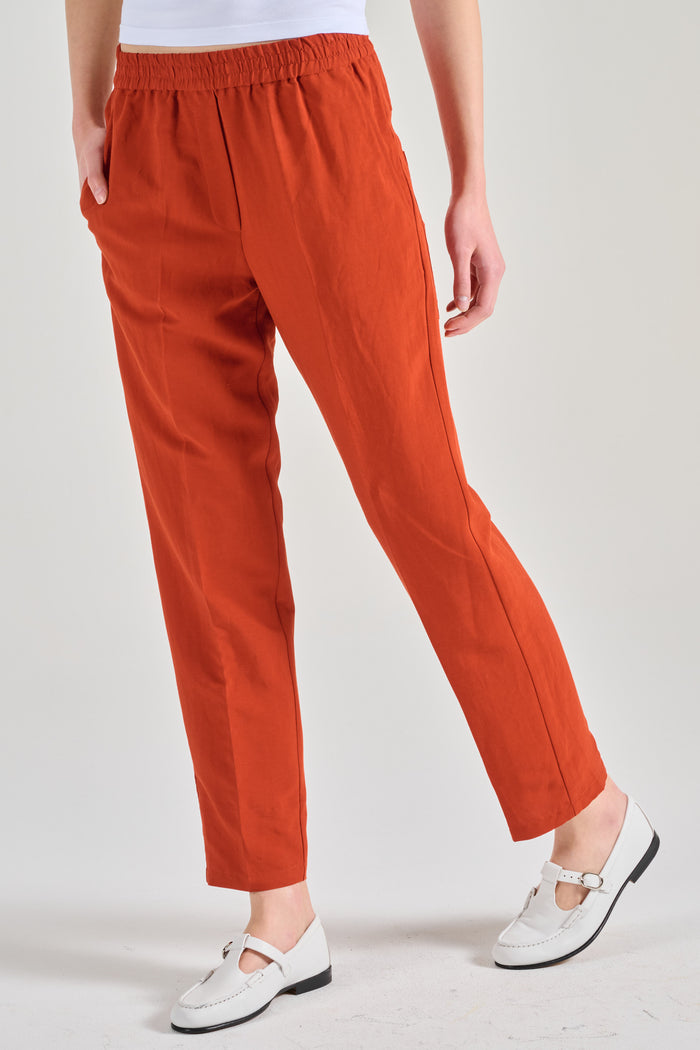 8 Pm Pantalone Nobu-b Rosso Donna-2