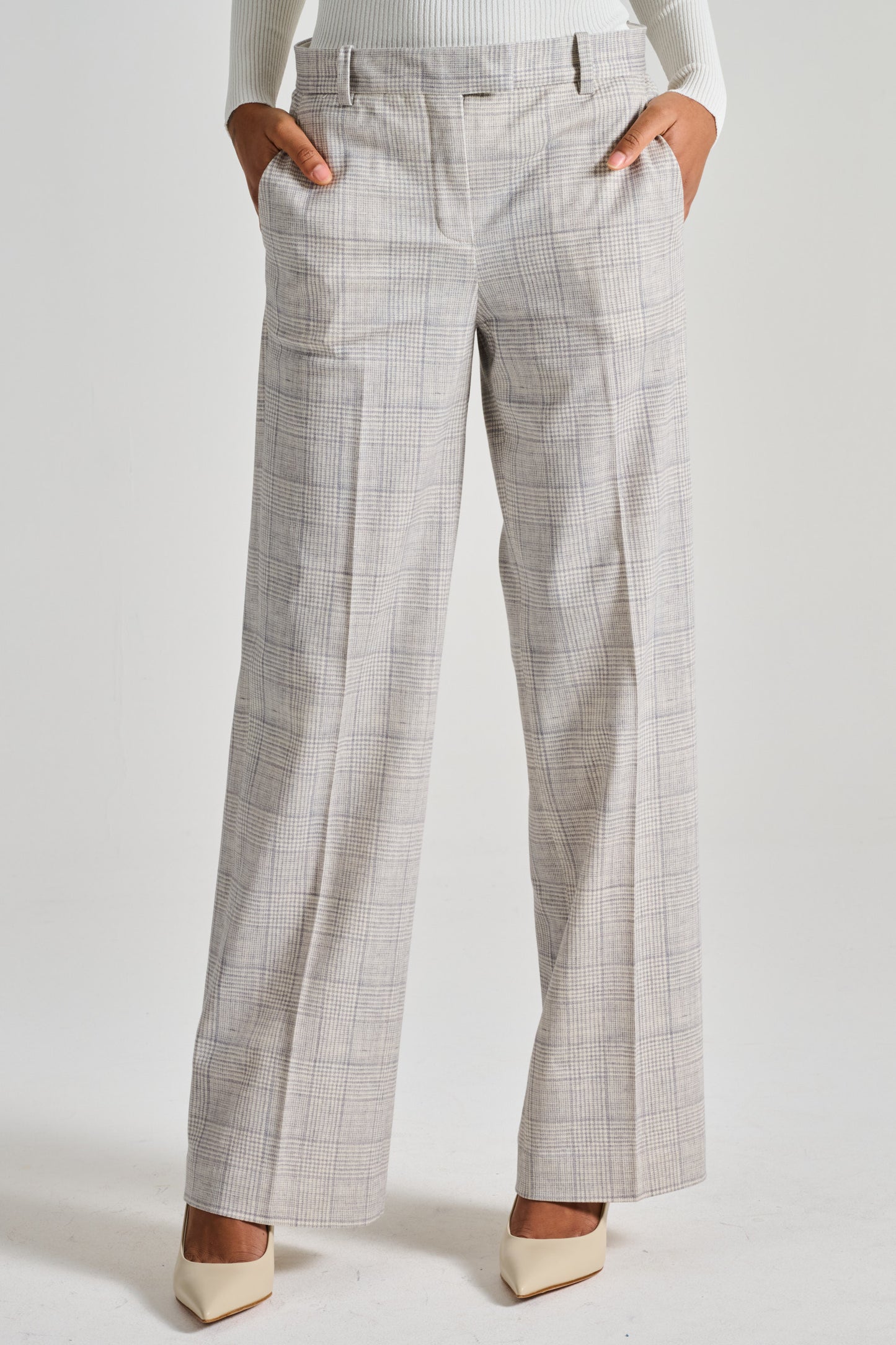  Circolo 1901 Circolo Piquet Grey Trousers Grigio Donna - 1