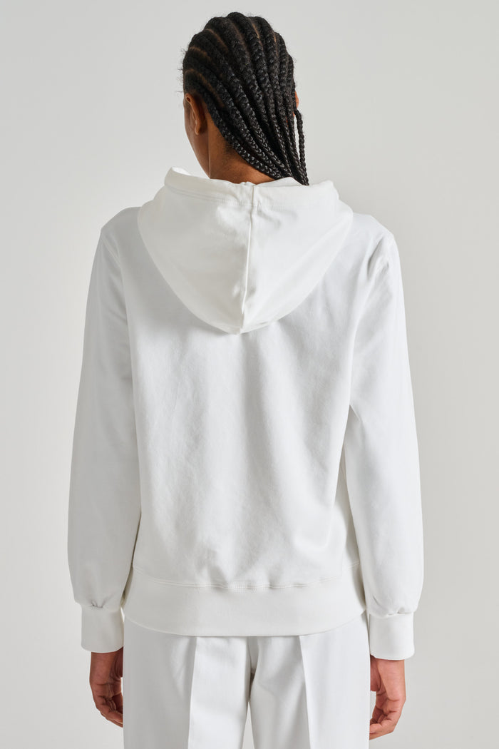  Circolo 1901 Cotton Sweatshirt White Bianco Donna - 4