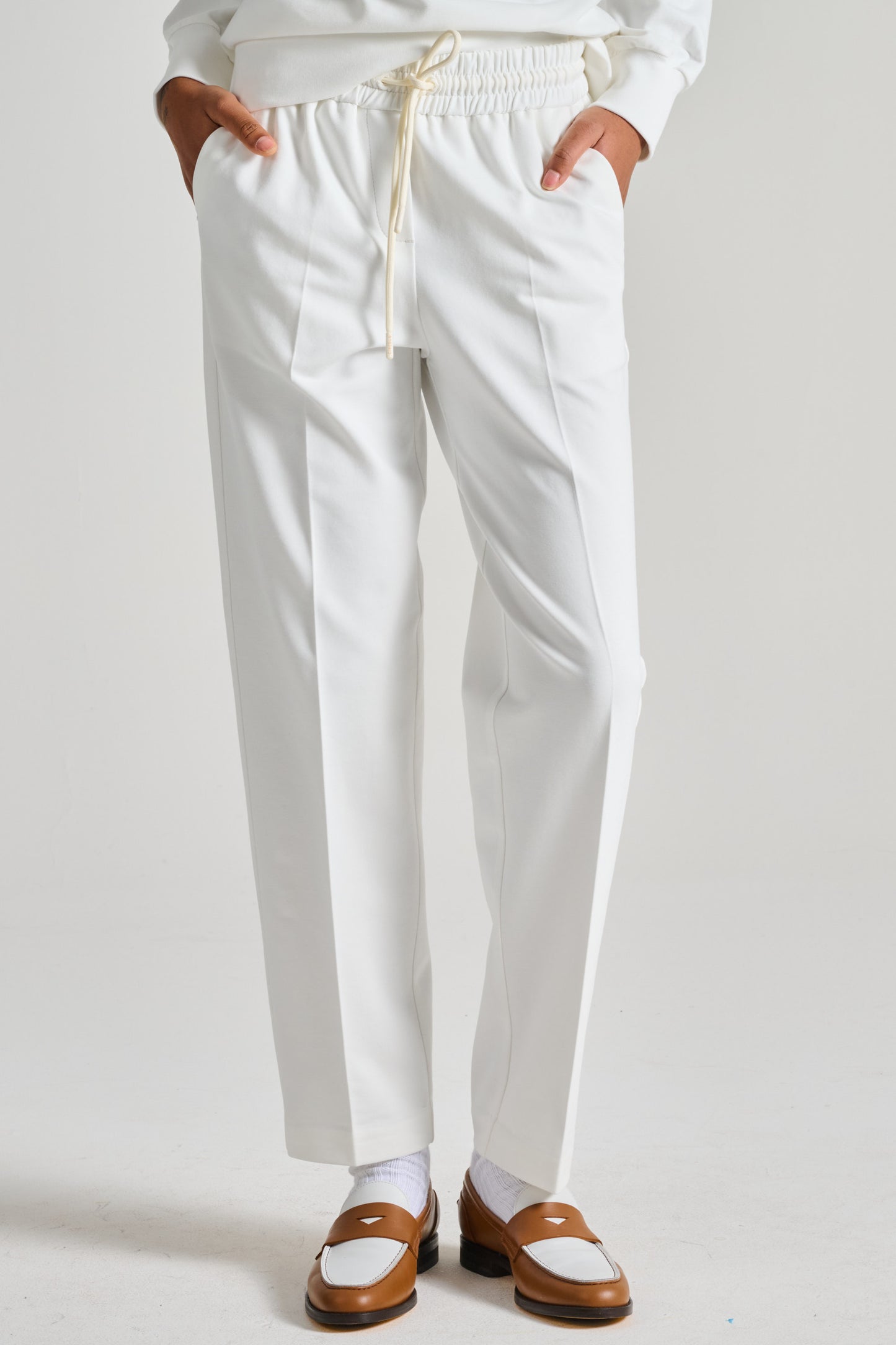  Circolo 1901 Sweatpants White Bianco Donna - 2