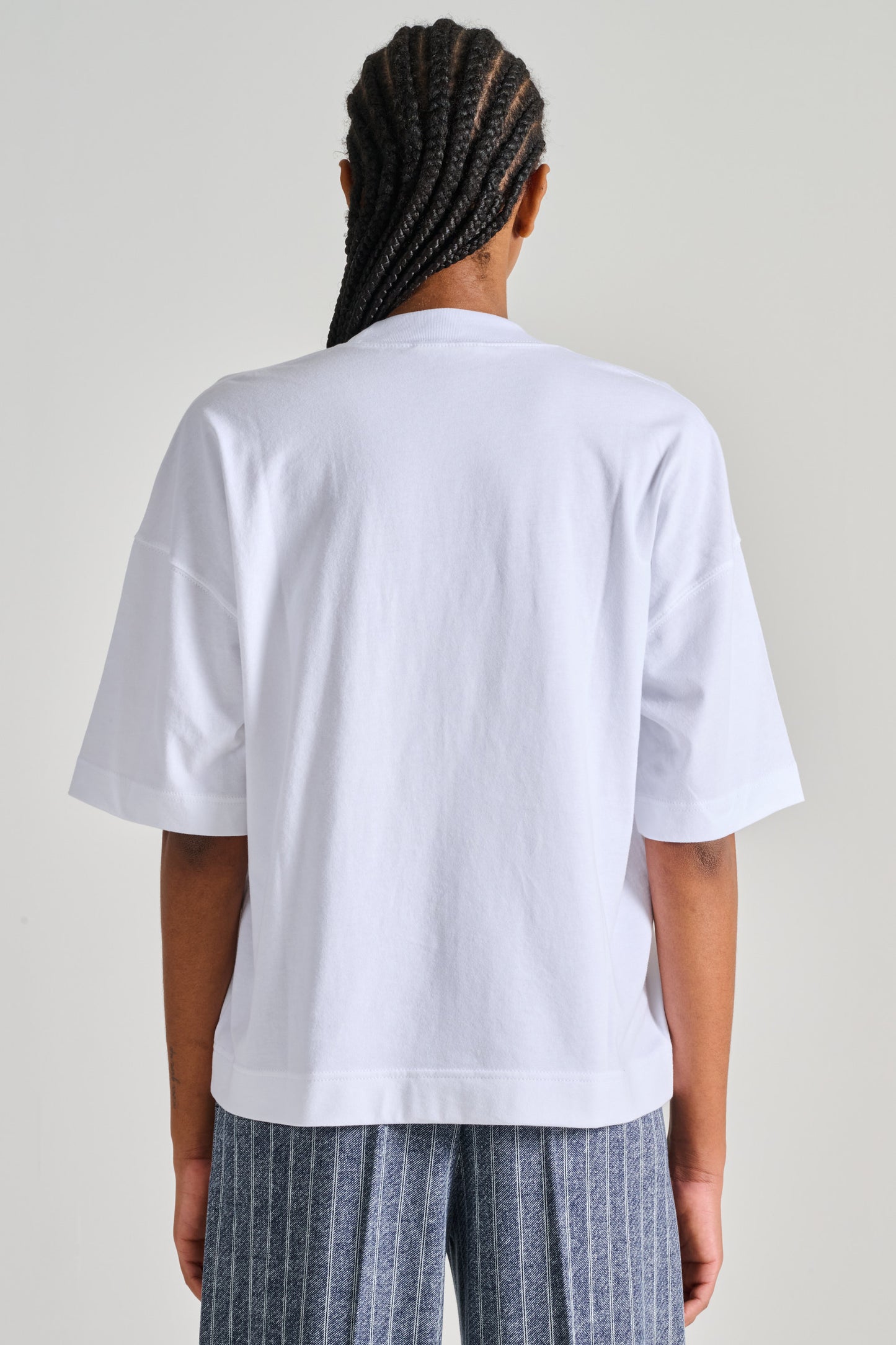  Circolo 1901 T-shirt Box Fit Cotton White Bianco Donna - 2