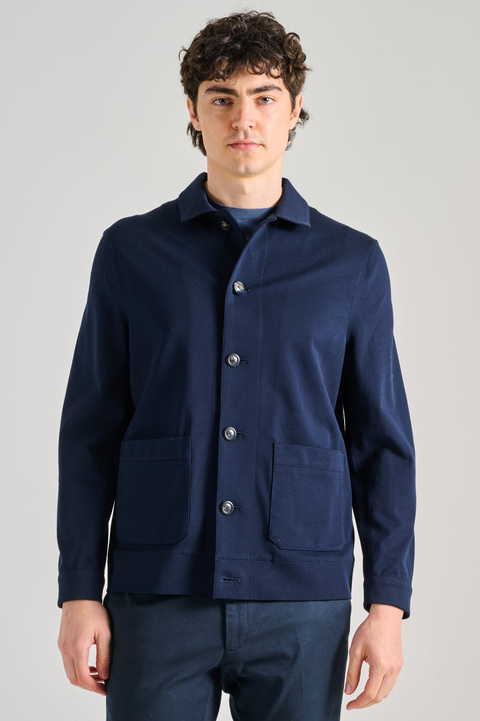 Circolo 1901 Work Jacket Piquet Blu Uomo