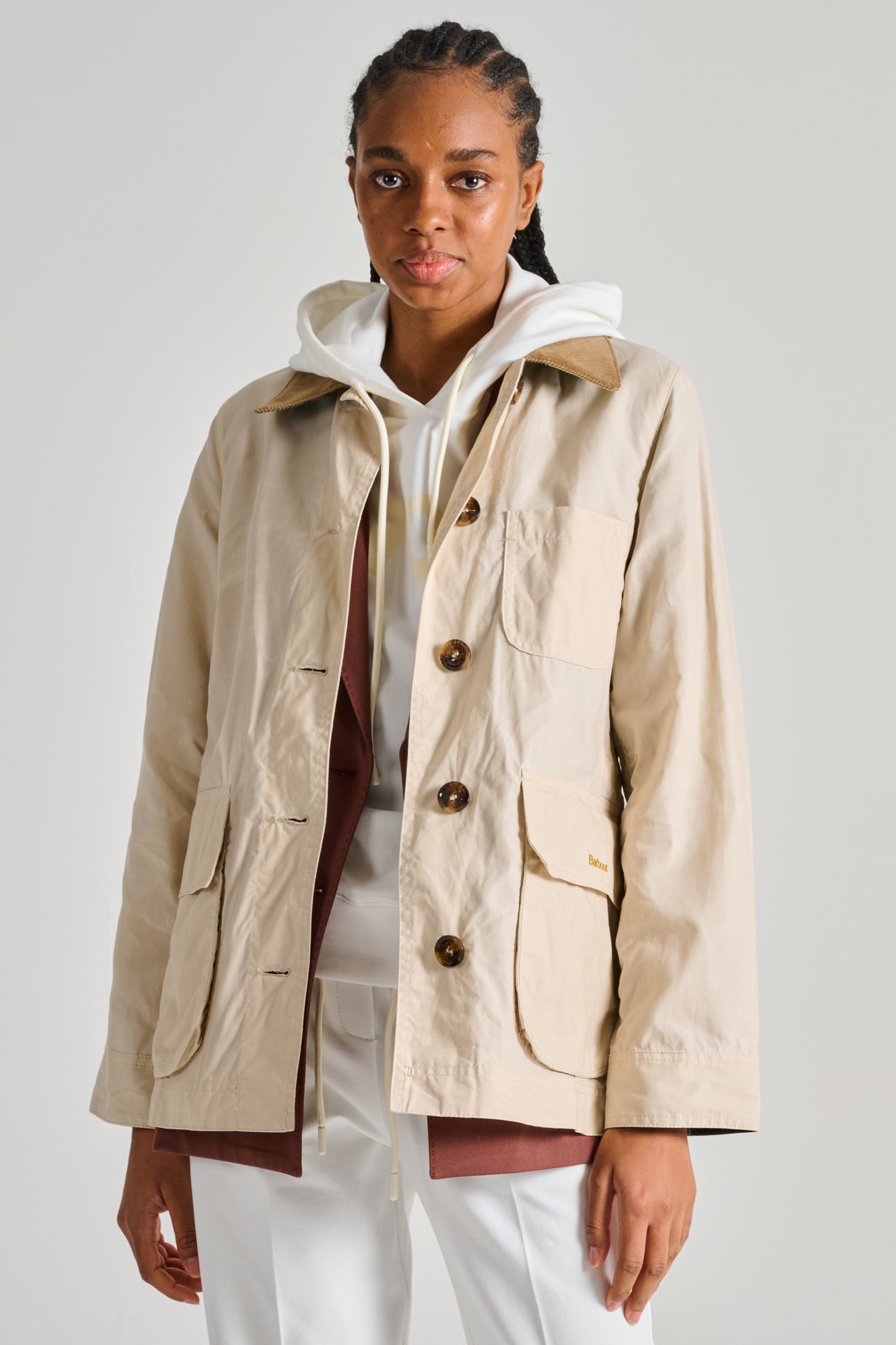  Barbour Averie Waterproof Jacket Beige Beige Donna - 1