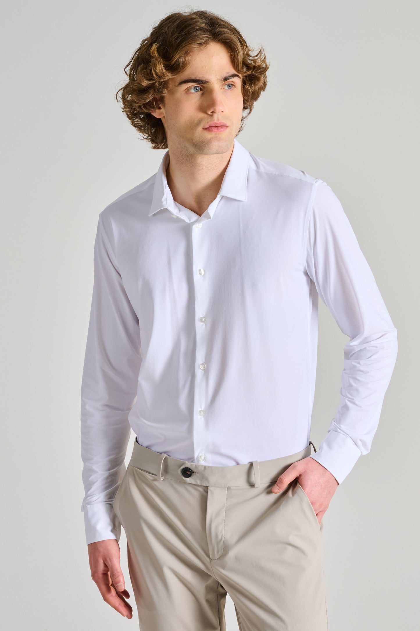  Rrd Oxford Open Shirt Bianco Bianco Uomo - 2