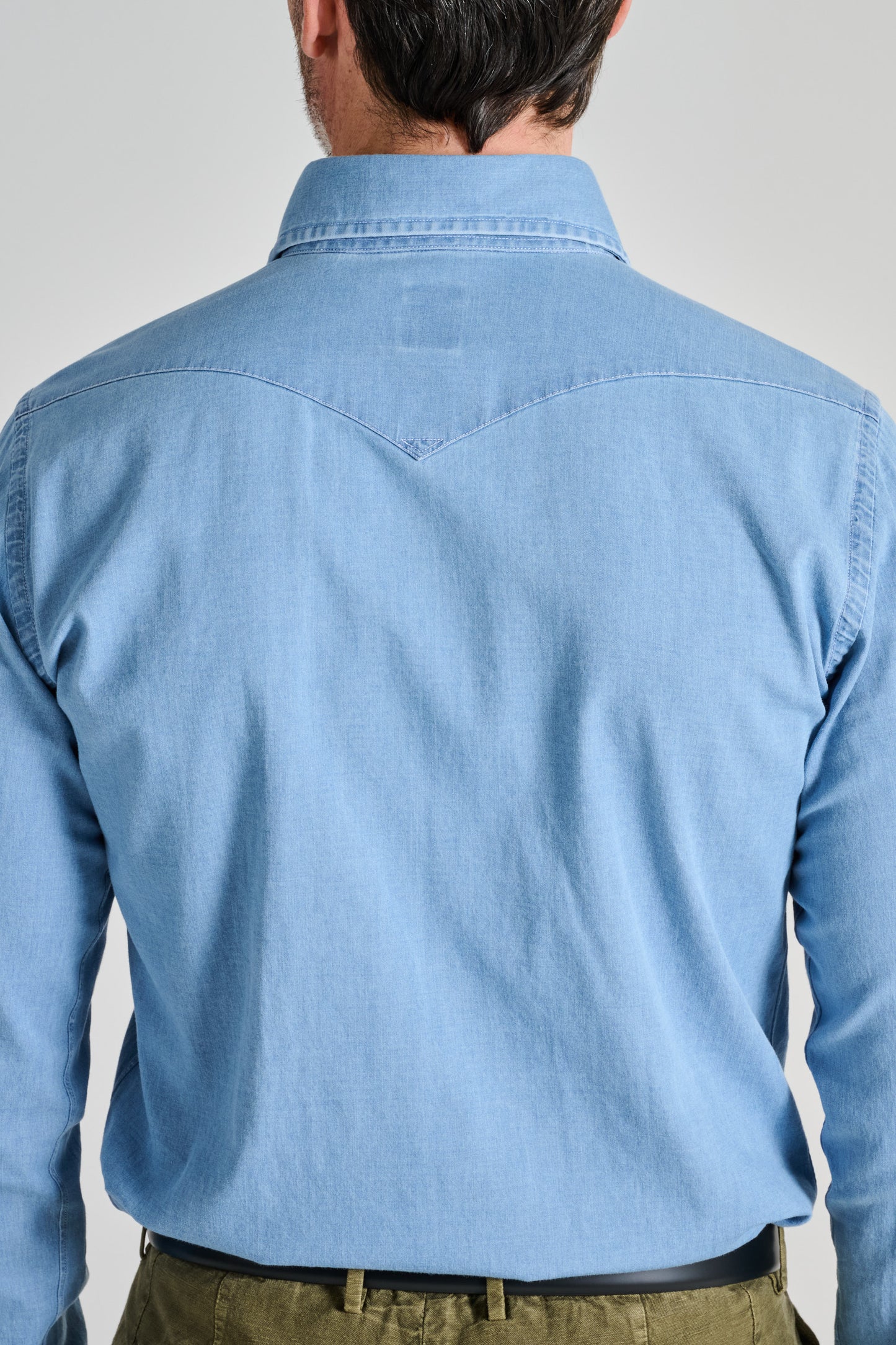  Bolzonella 1934 Blue Denim Shirt Blu Uomo - 3