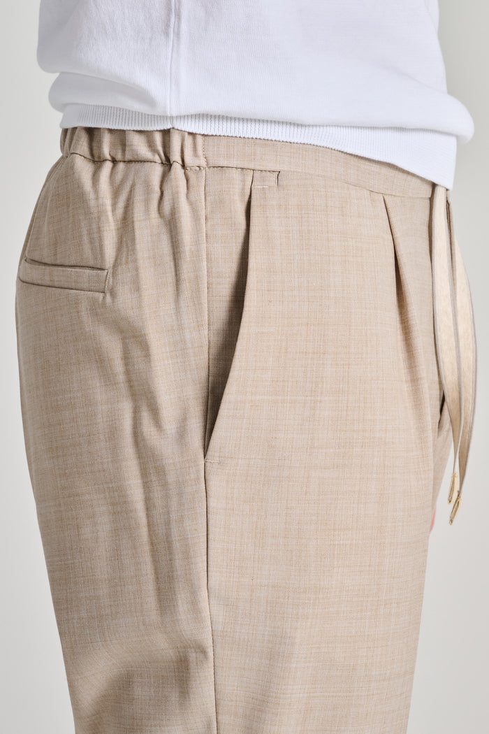  Devore Tecnowool Trousers Beige Beige Uomo - 4