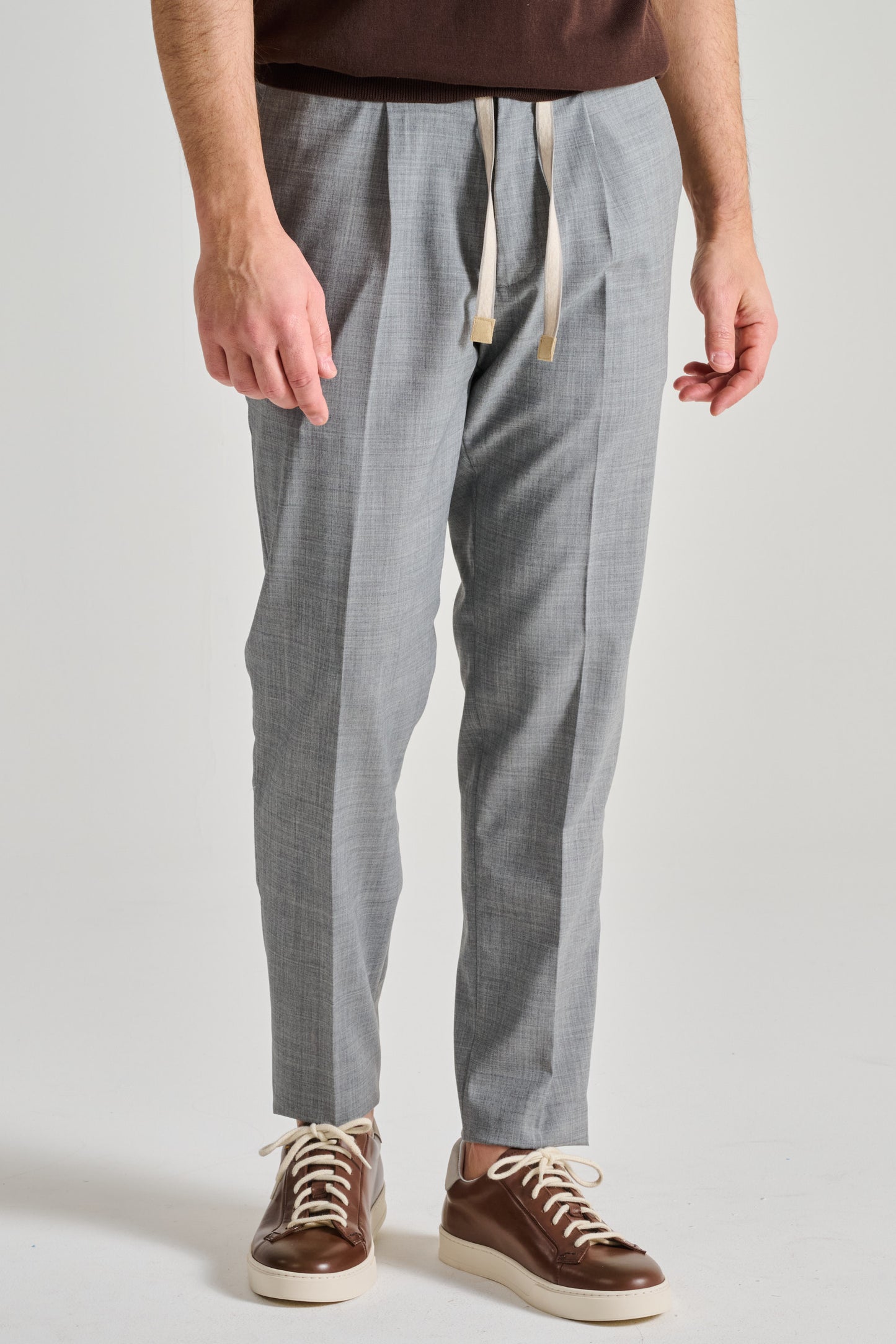  Devore Tecnowool Trousers Gray Grigio Uomo - 1