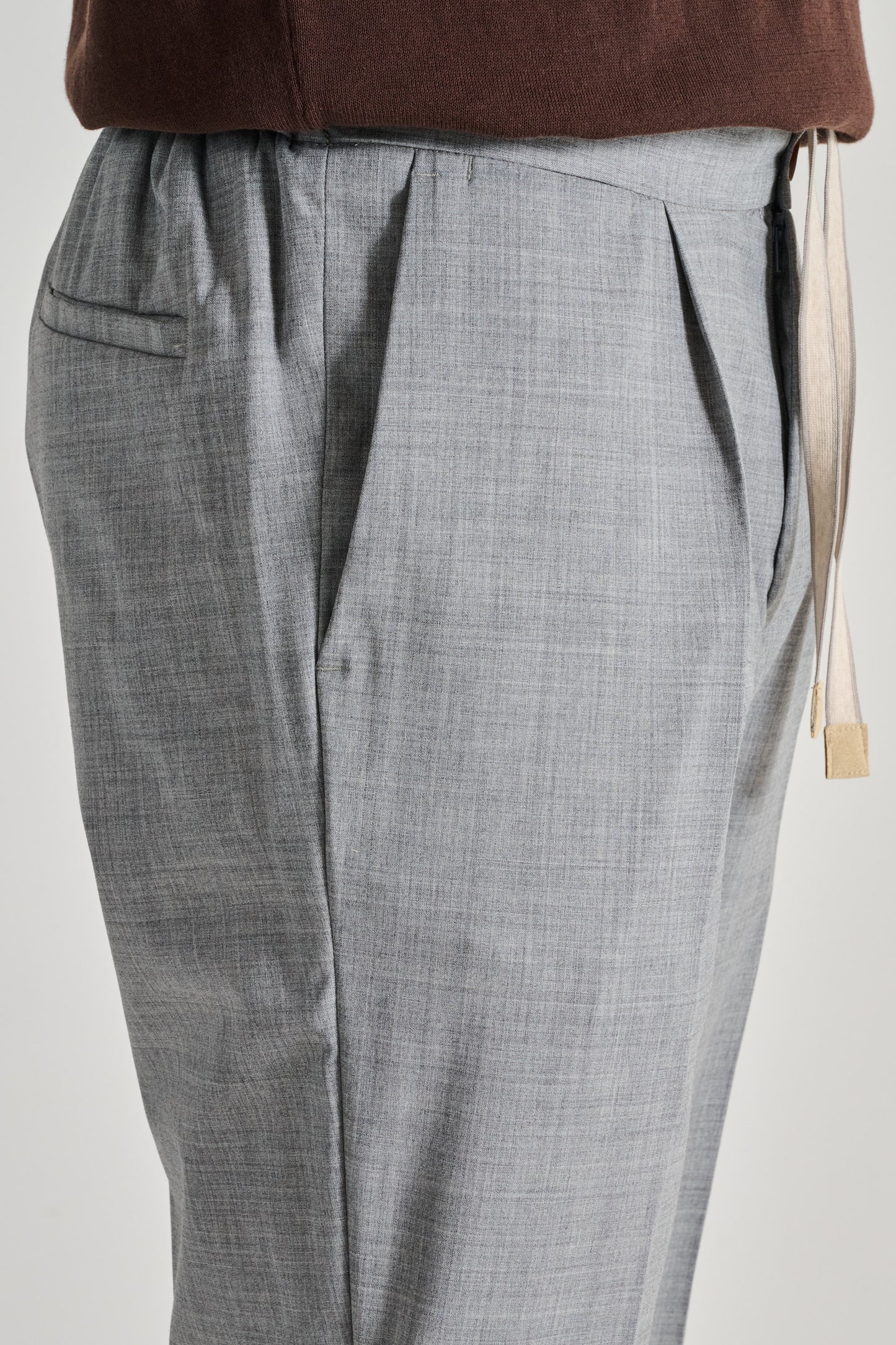  Devore Tecnowool Trousers Gray Grigio Uomo - 3