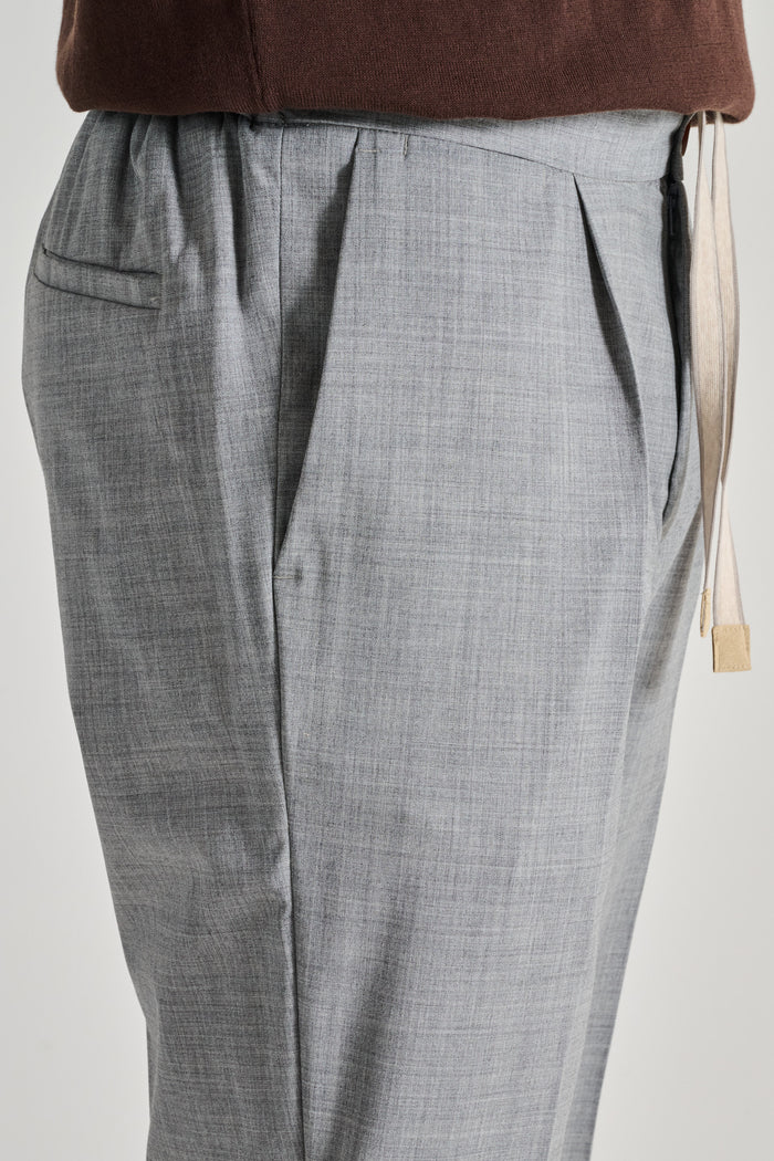  Devore Tecnowool Trousers Gray Grigio Uomo - 3