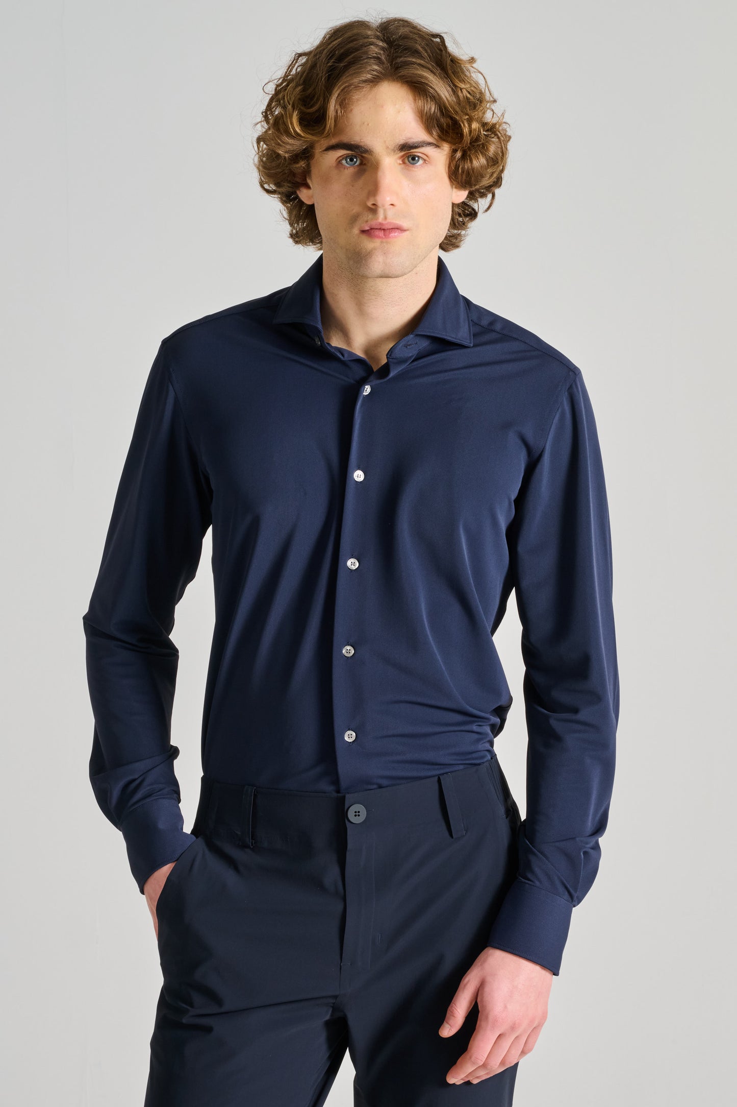  Orian Camicia Blu Blu Uomo - 1