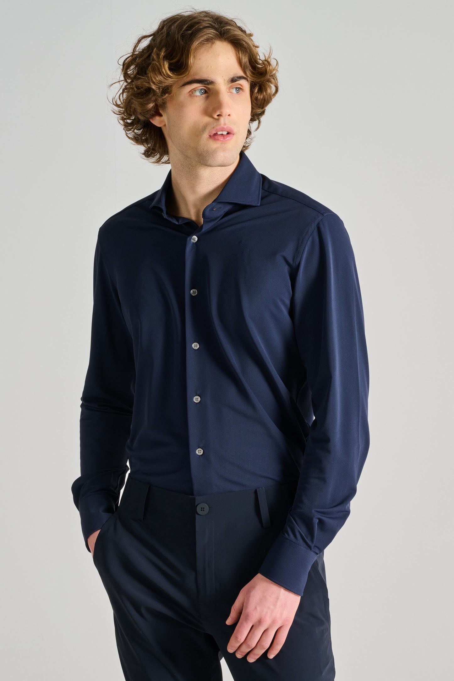  Orian Camicia Blu Blu Uomo - 2