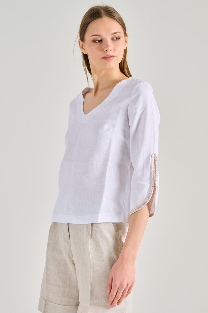 Purotatto Blusa Bianco Donna-2