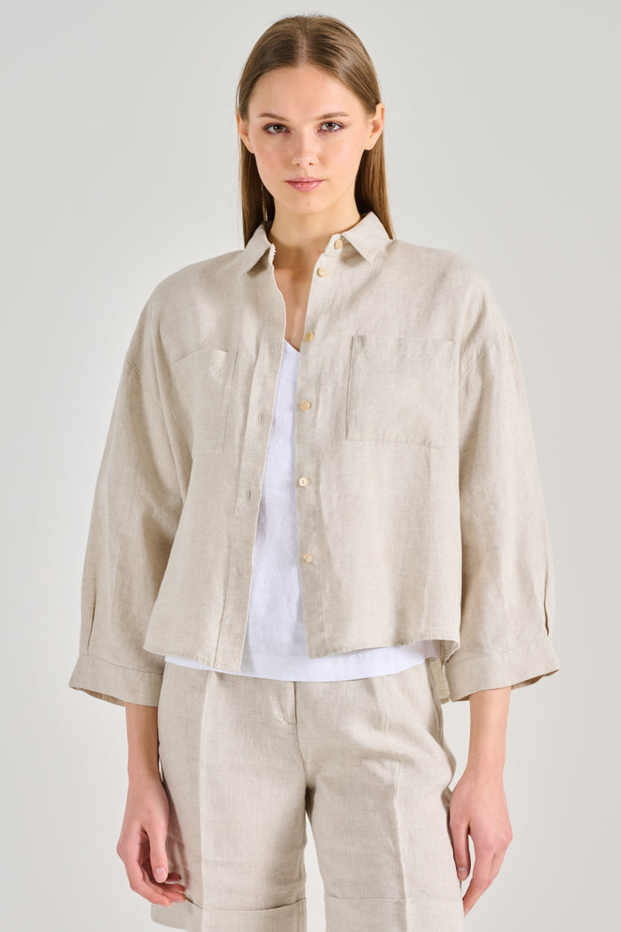 Purotatto Camicia Beige Donna