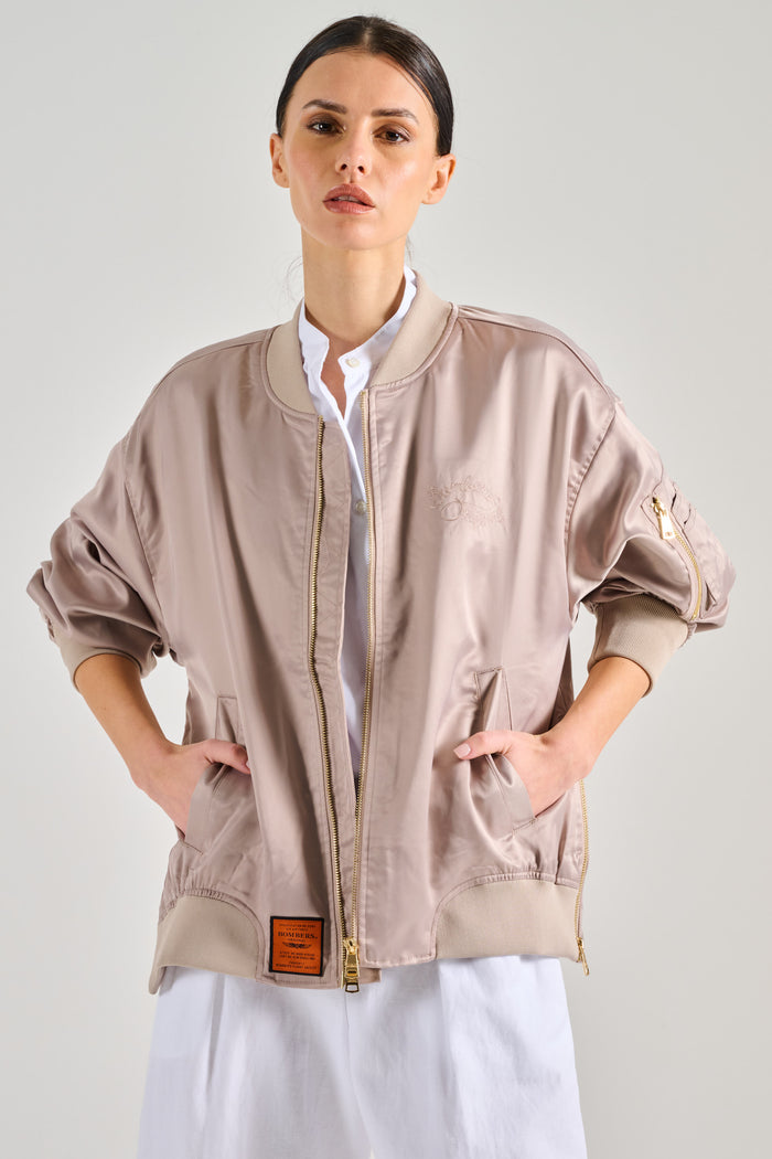 Bombers-w Giubbino Beige Donna