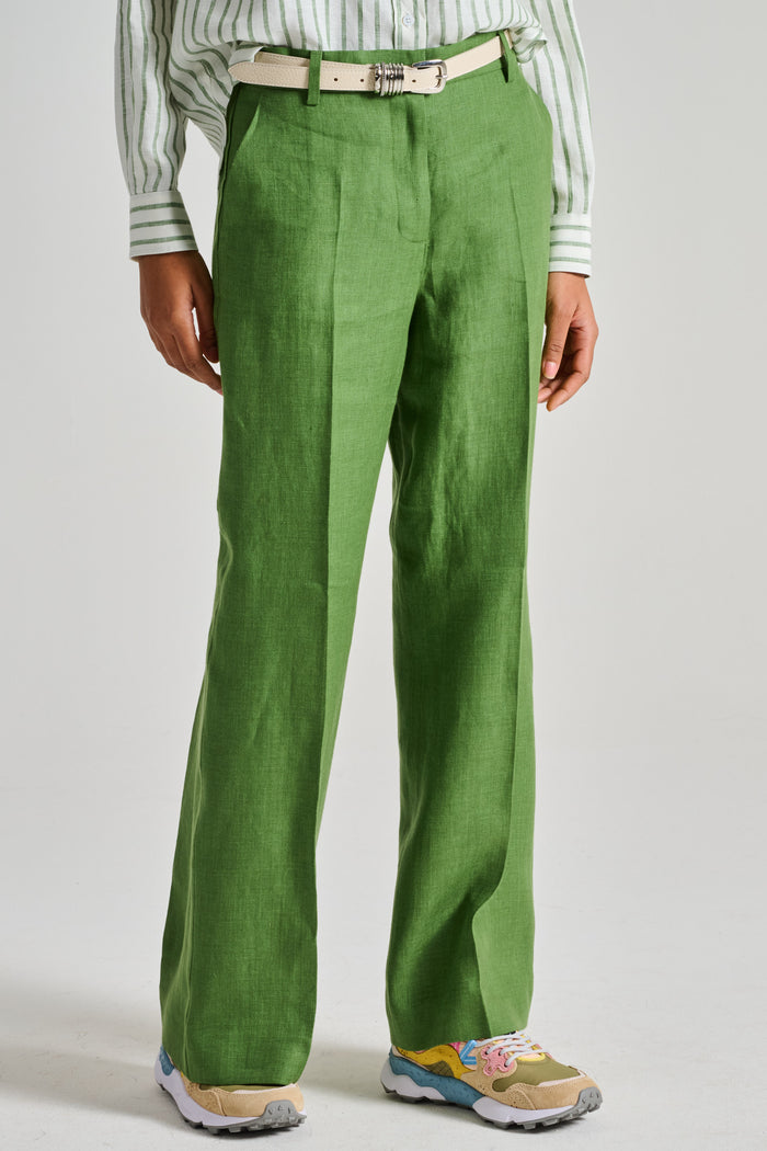 Max Mara Weekend Pantalone Verde Donna-2