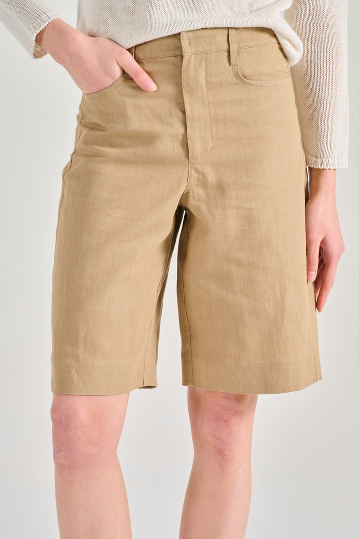 Max Mara S Bermuda Beige Donna