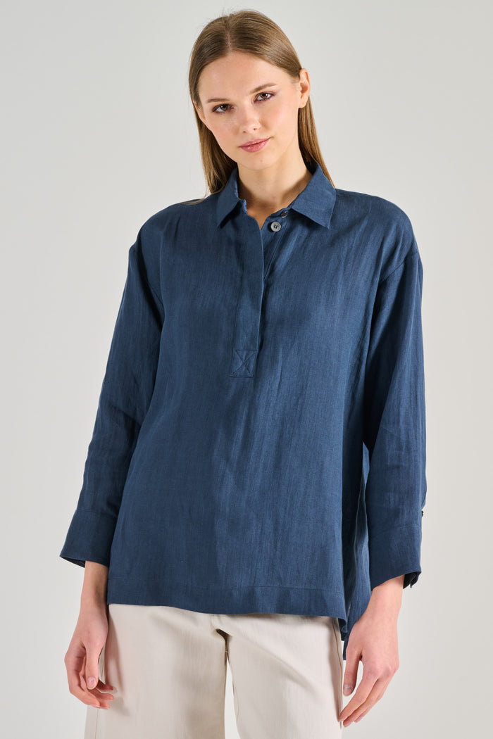 Max Mara S Camicia Blu Donna