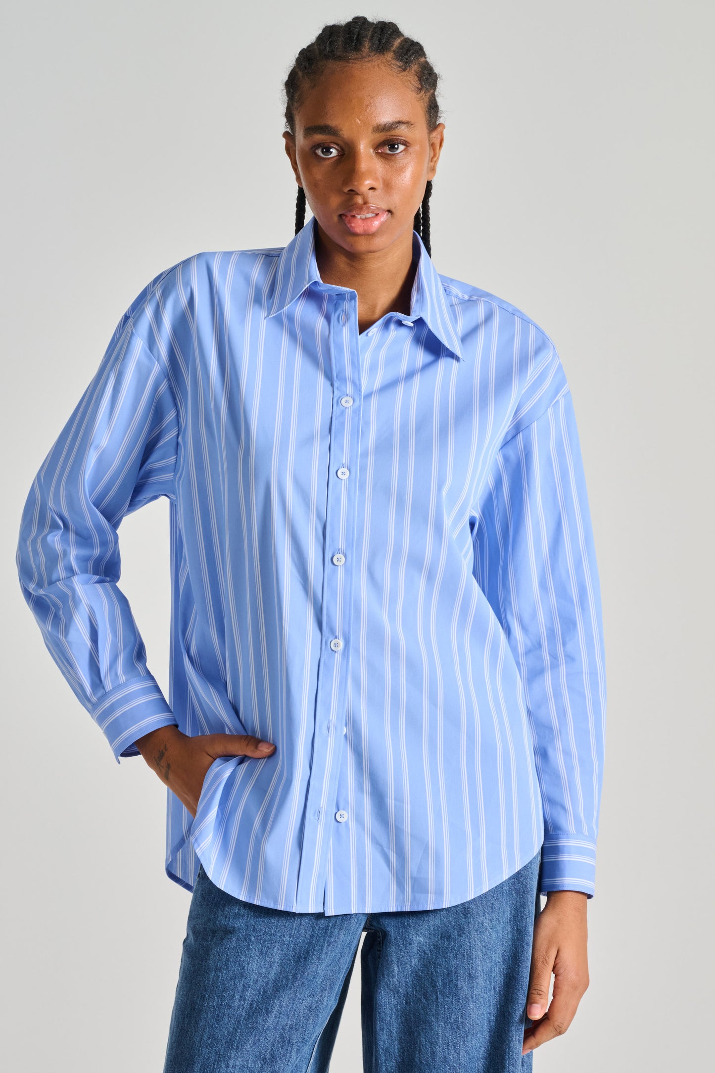  Camicettasnob Blue Cotton Shirt Azzurro Donna - 1