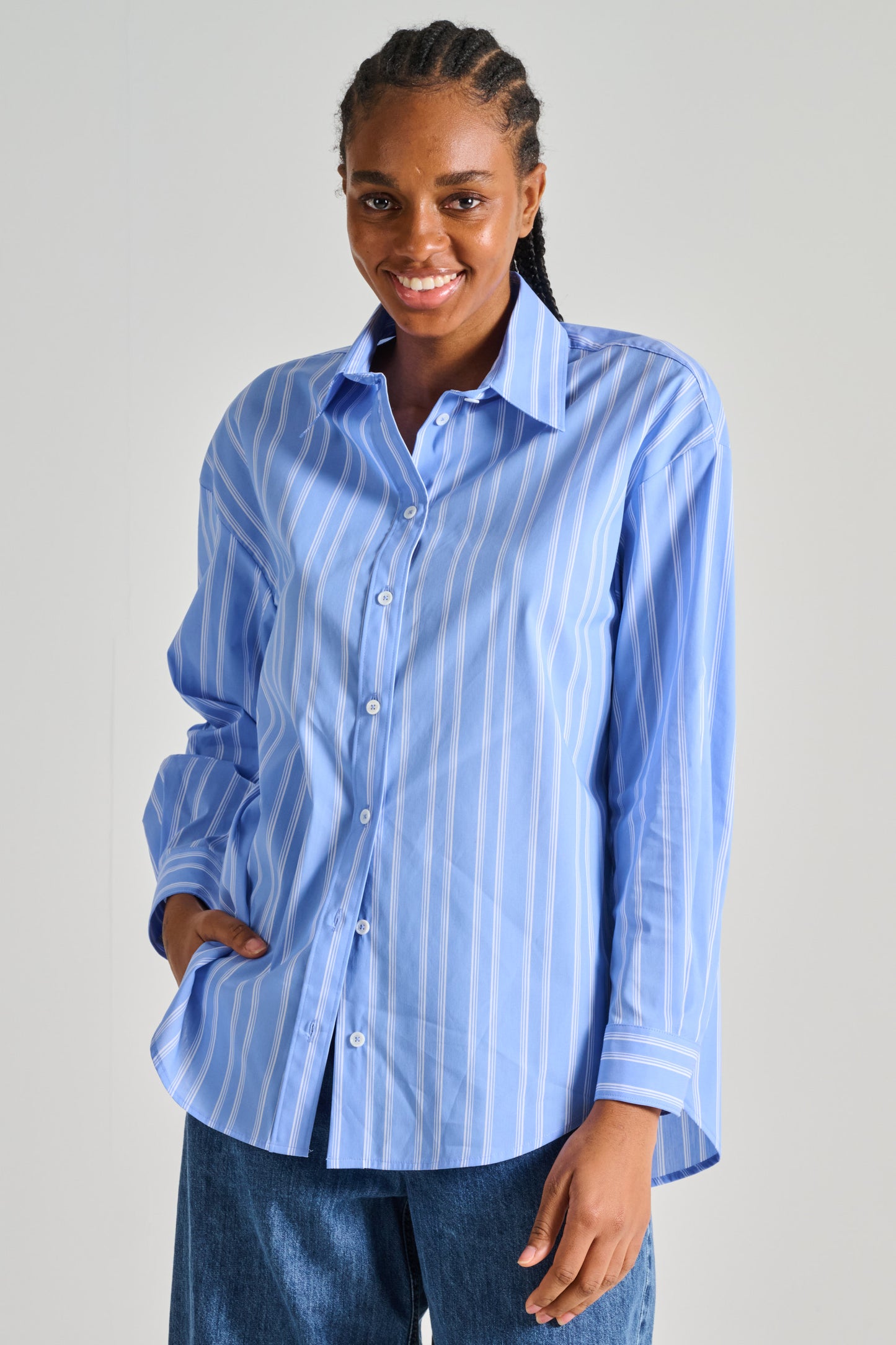  Camicettasnob Blue Cotton Shirt Azzurro Donna - 2