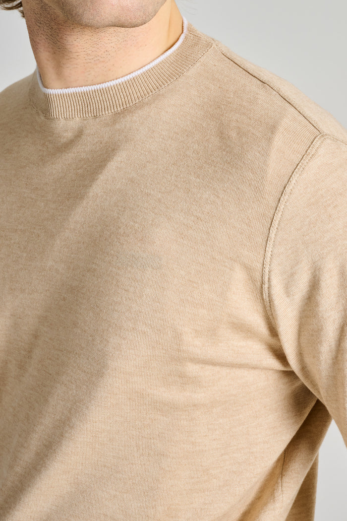  Filippo De Laurentiis Maglia Girocollo Beige Beige Uomo - 5