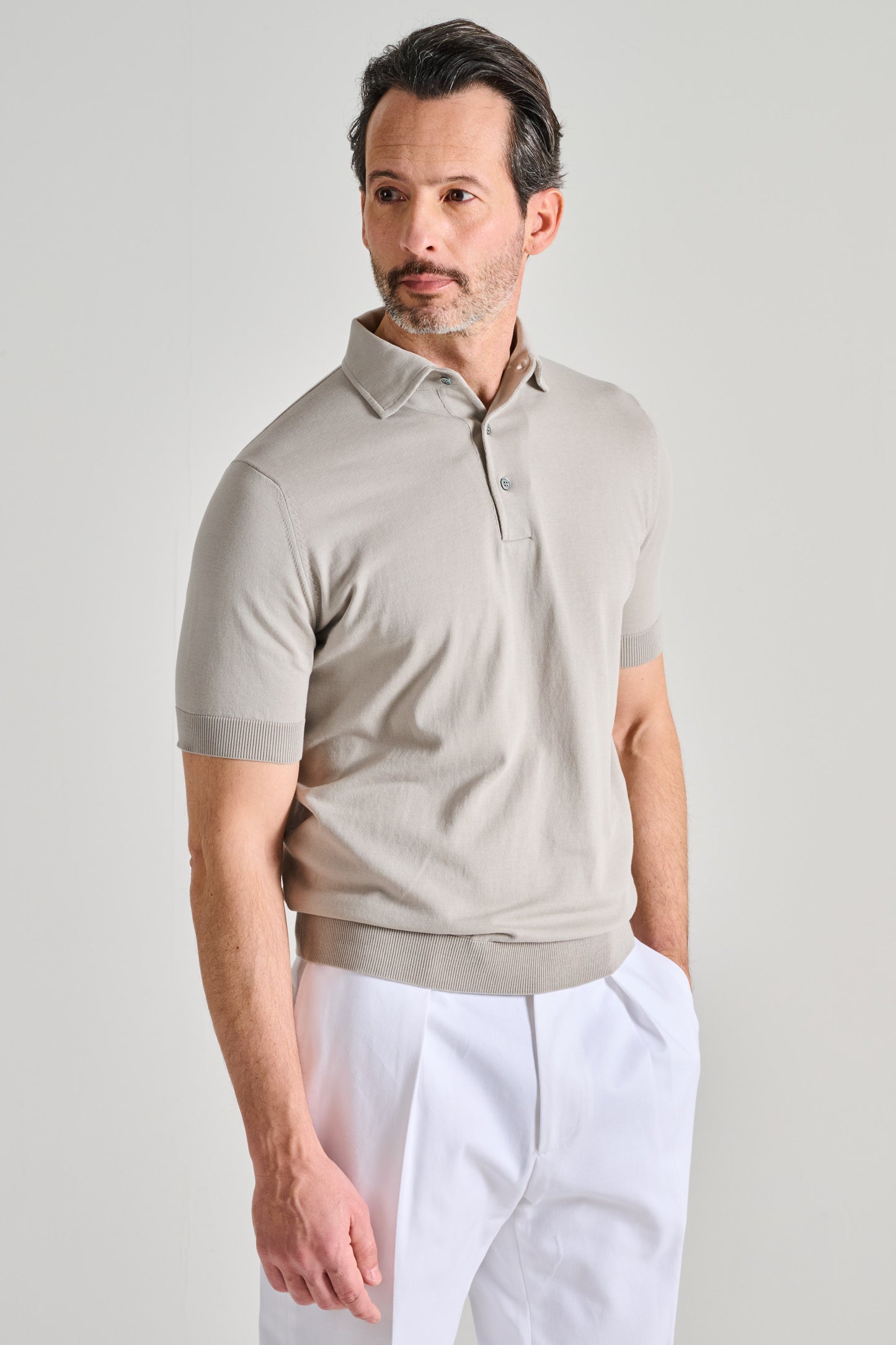  Filippo De Laurentiis Polo Manica Corta Grigio Grigio Uomo - 1