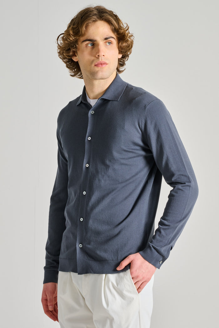 Filippo De Laurentiis Camicia Grigio Uomo-2