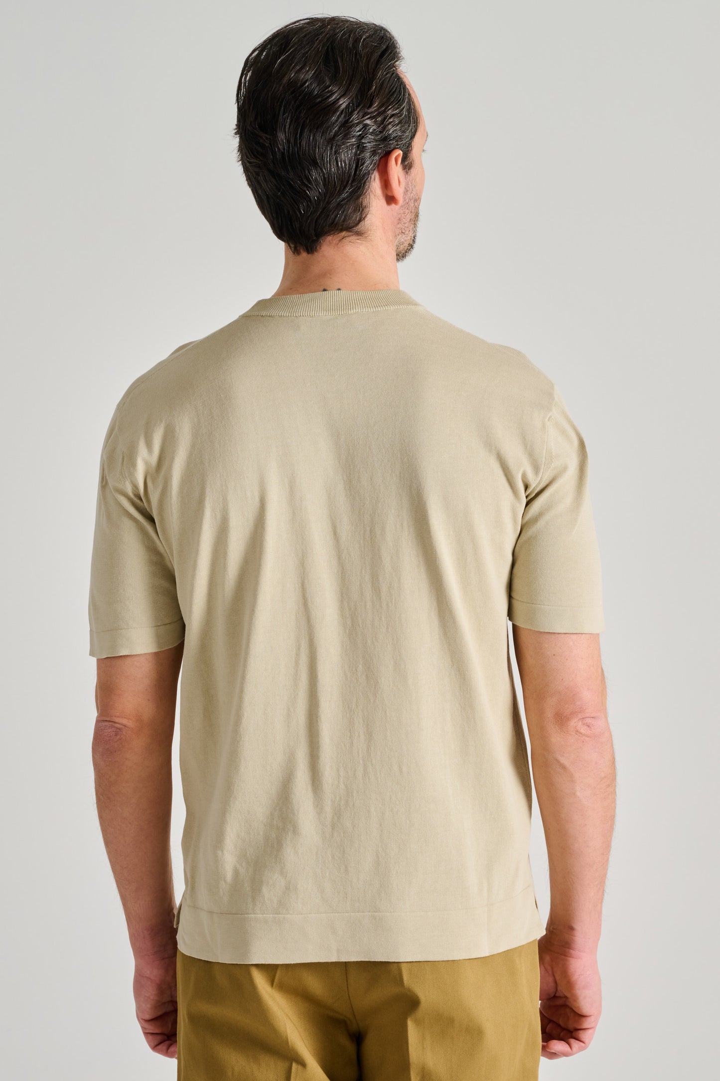  Filippo De Laurentiis T-shirt Tascone Manica Corta Over Beige Beige Uomo - 2