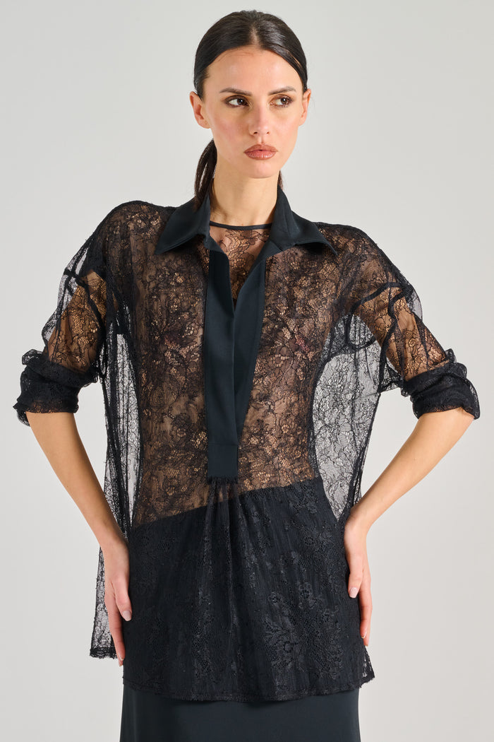 Semi-couture Blusa Esme Nero Donna