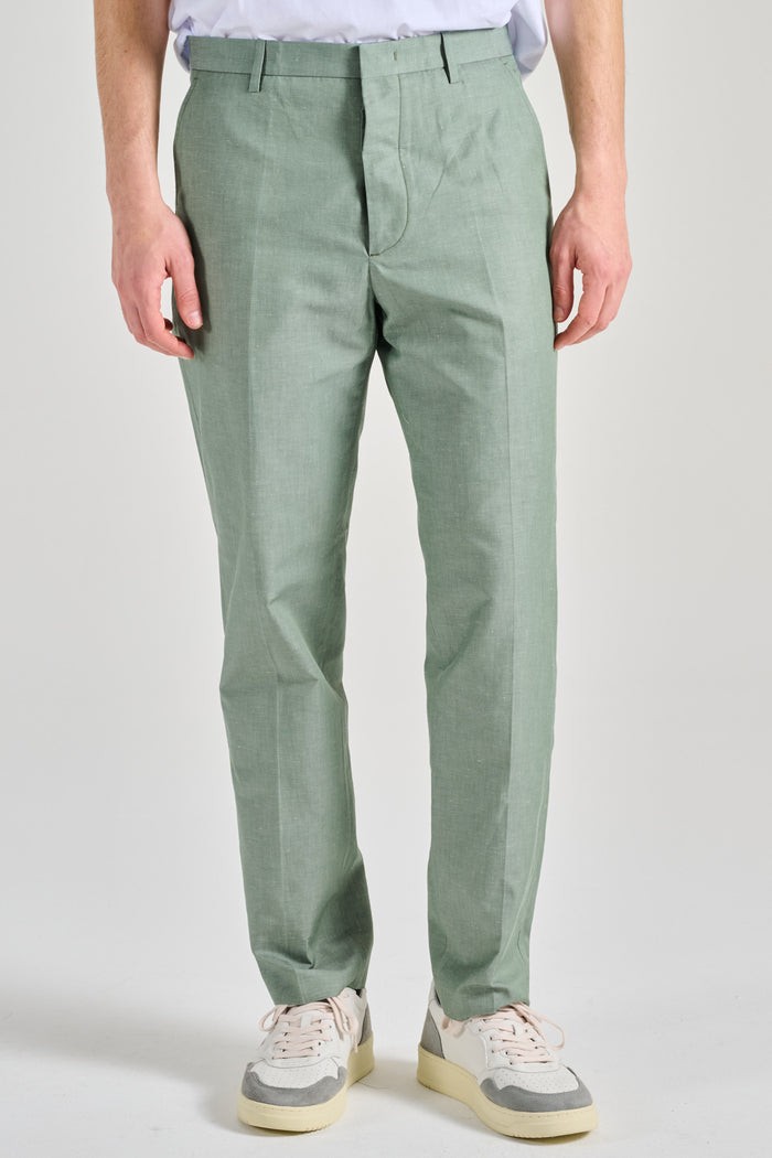 Hindustrie Pantalone New Chino Verde Uomo