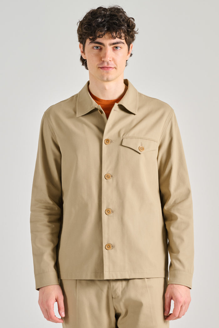 Hindustrie Blusa Beige Uomo