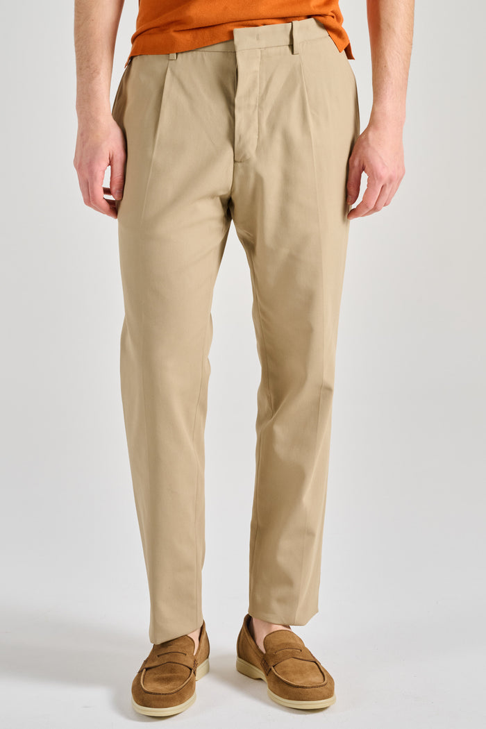 Hindustrie Pantalone New Chino 1p Beige Uomo