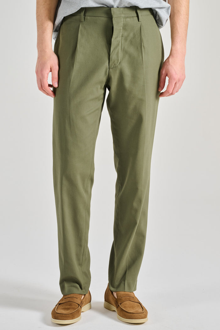 Hindustrie Pantalone New Chino 1p Verde Uomo