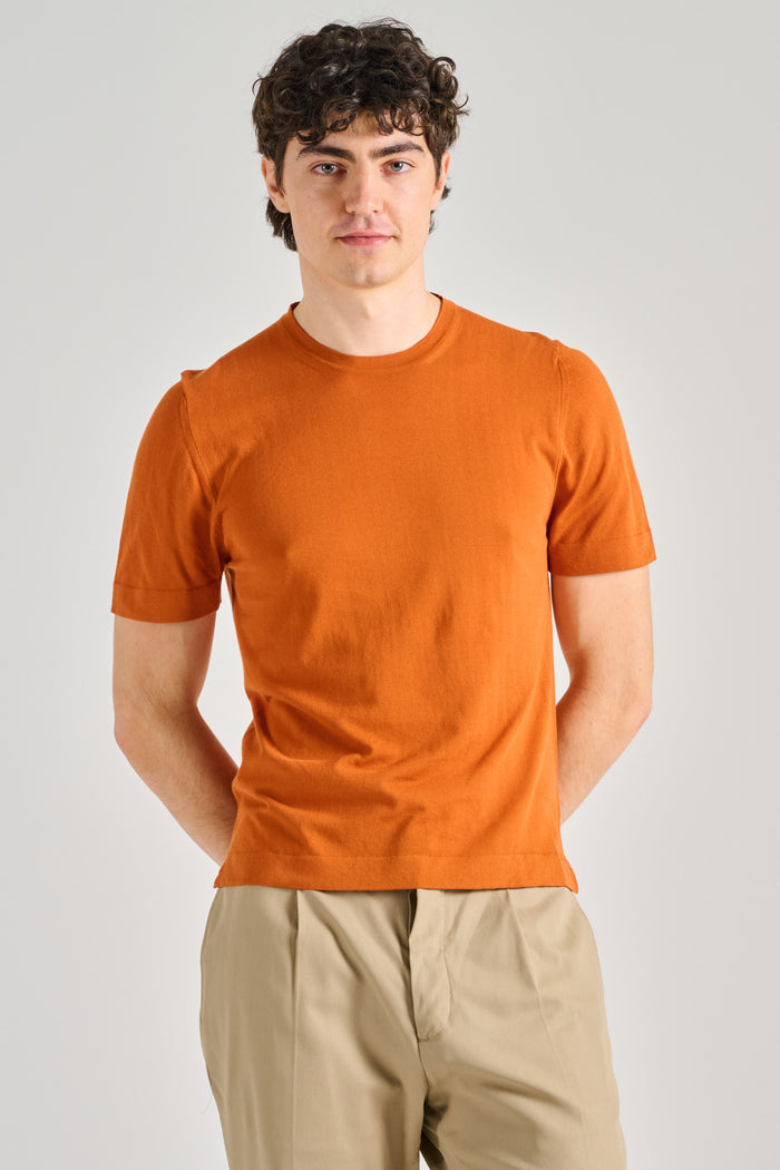 Hindustrie T-shirt Cotton Arancione Uomo