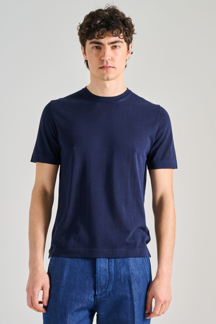 Hindustrie T-shirt Cotton Blu Uomo