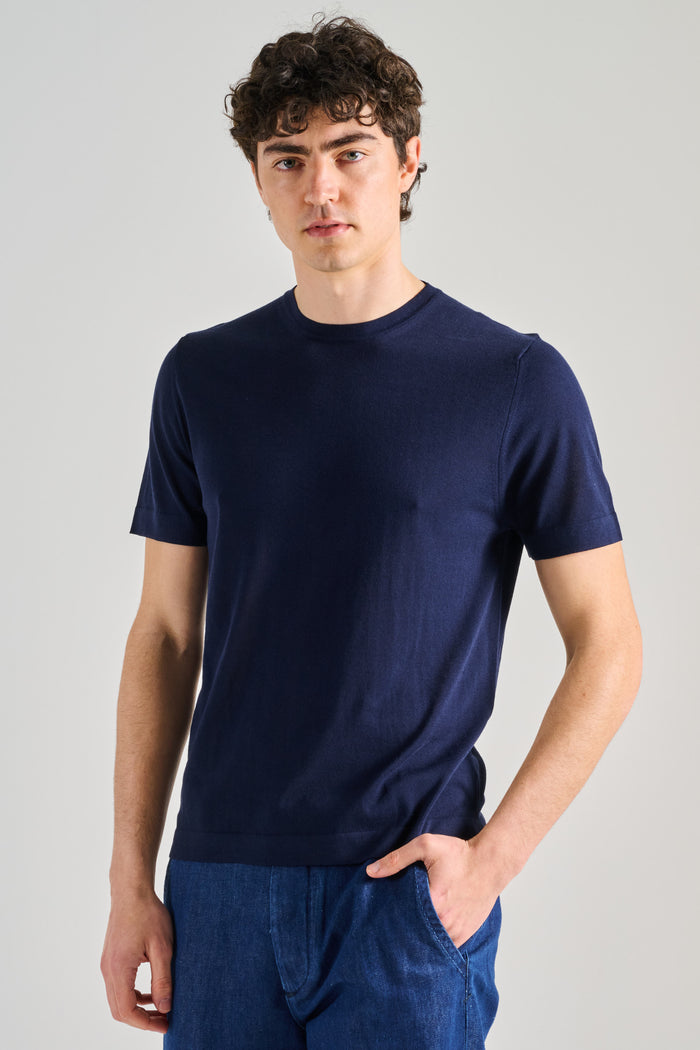 Hindustrie T-shirt Cotton Blu Uomo-2