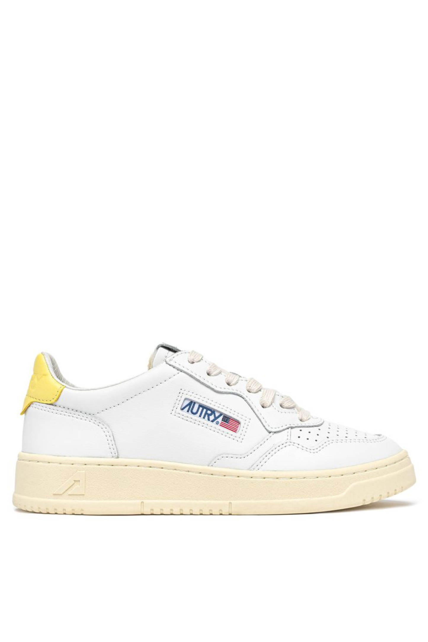  Autry Medalist Low Wom Leat Leat Bianco Aulw Ll09 Bianco Donna - 1