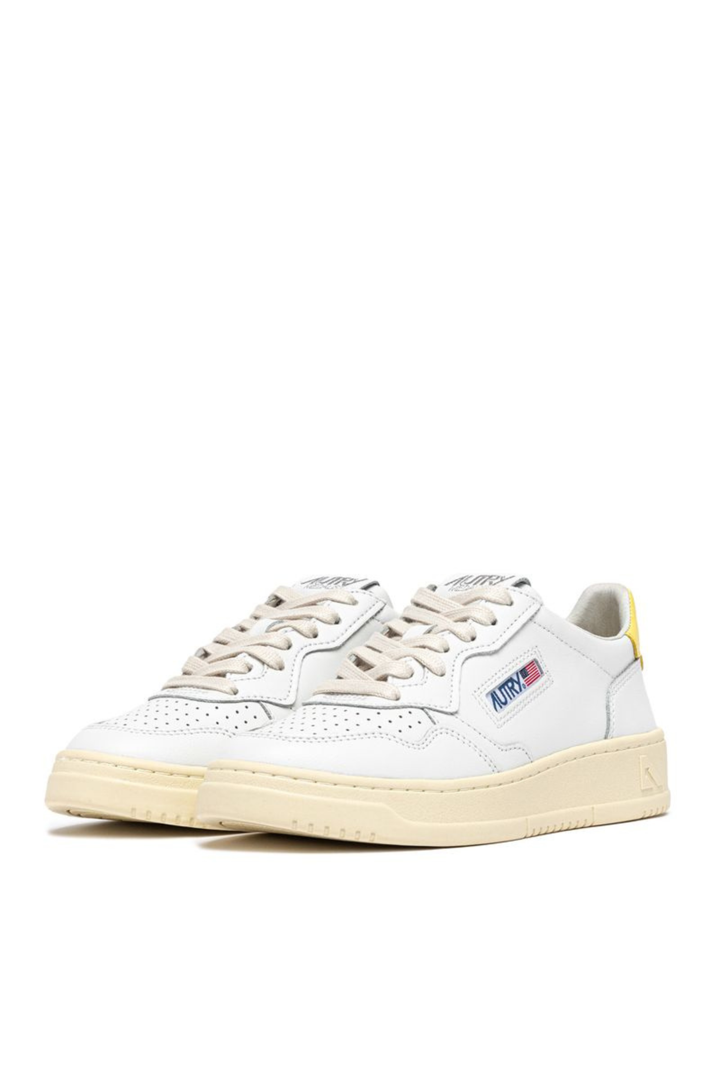  Autry Medalist Low Wom Leat Leat Bianco Aulw Ll09 Bianco Donna - 2