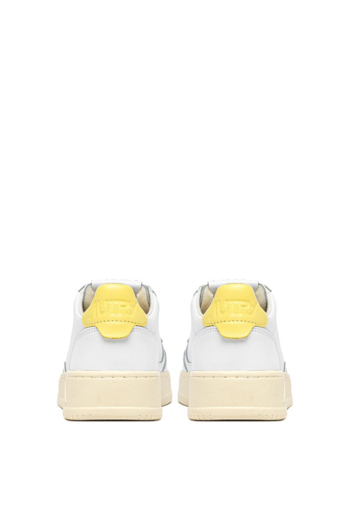  Autry Medalist Low Wom Leat Leat Bianco Aulw Ll09 Bianco Donna - 3