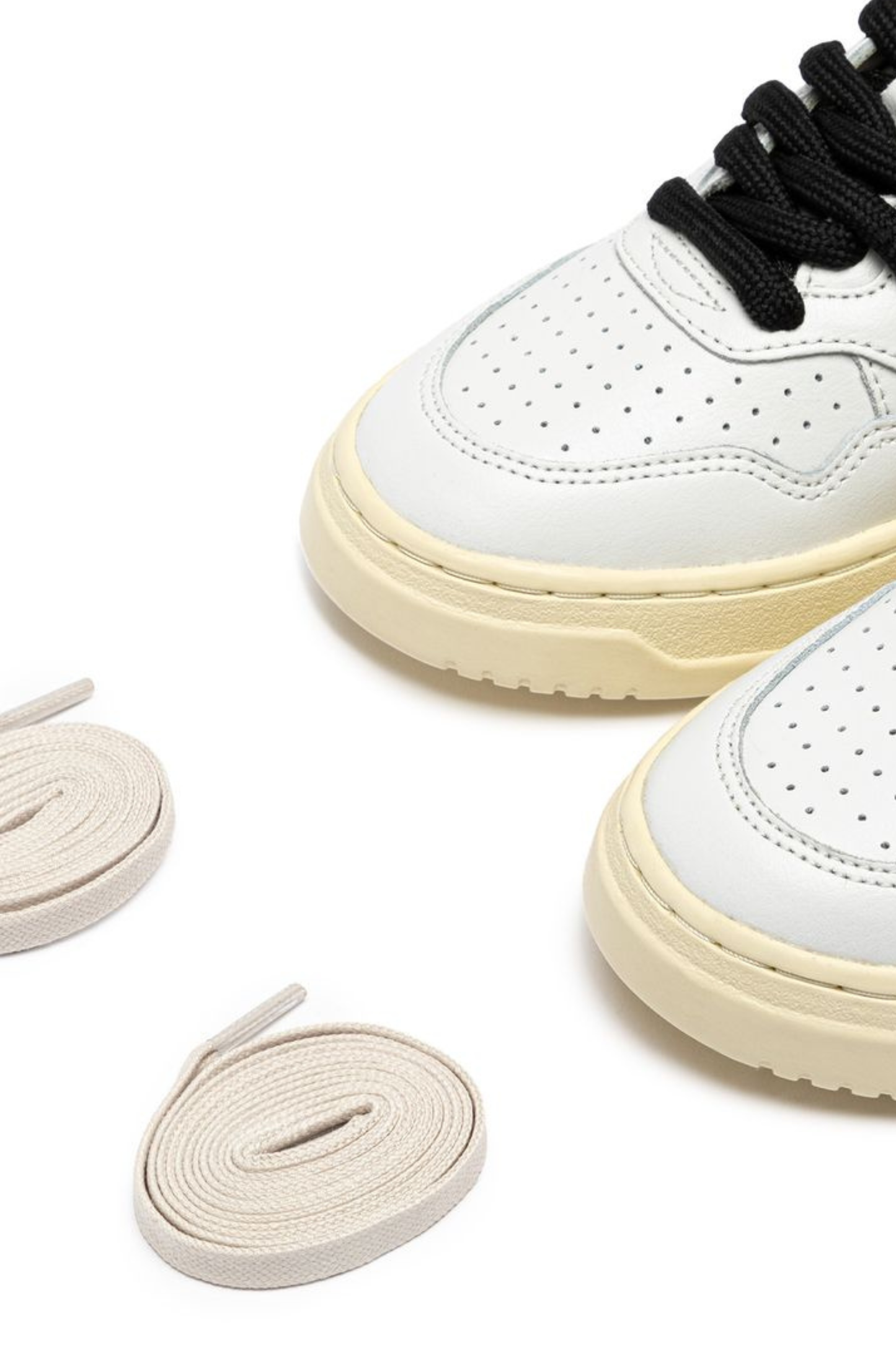  Autry Medalist Low Wom Leat Swoll Bianco Aulw Oc01 Bianco Donna - 7