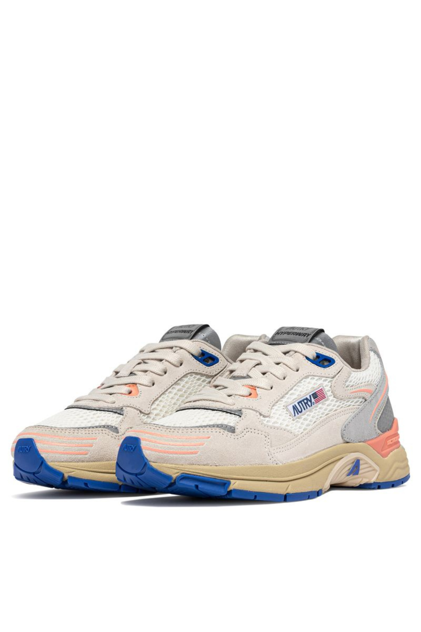  Autry Hyperway Low Wom Mesh Suede Hylw Hu02 Donna - 2