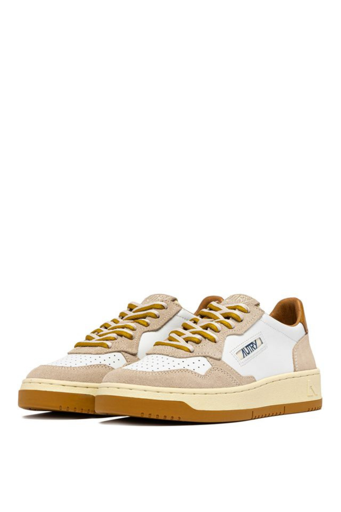 Autry Medalist Low Wom Leat Suede Donna-2