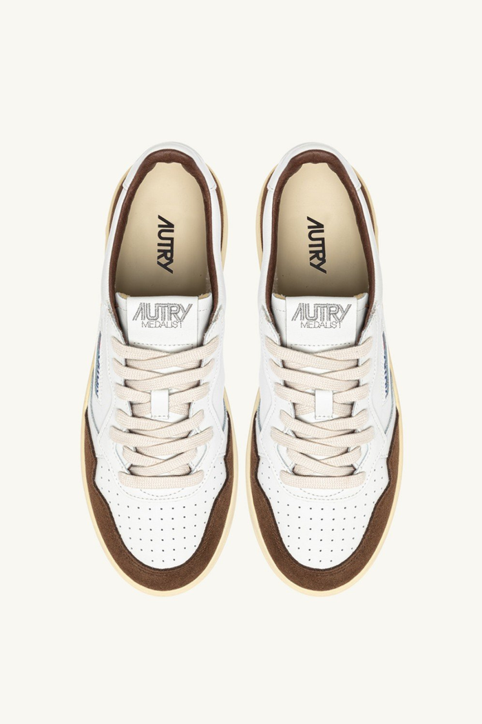  Autry Medalist Low Man Soft Leat Suede Aulm Ft05 Uomo - 4