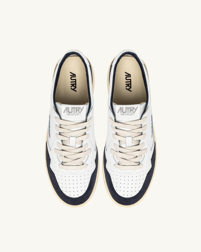  Autry Medalist Low Man Soft Leat Suede Aulm Ft07 Uomo - 4